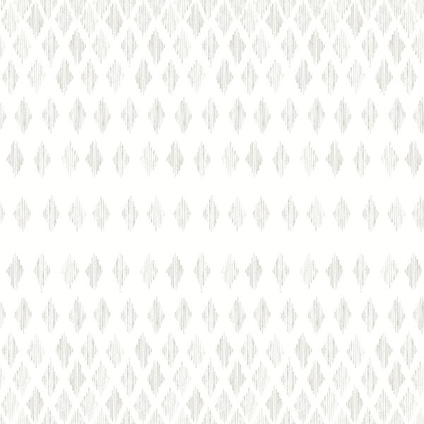 Simply Farmhouse White and Gray Diamond Ombre Wallpaper, image 2