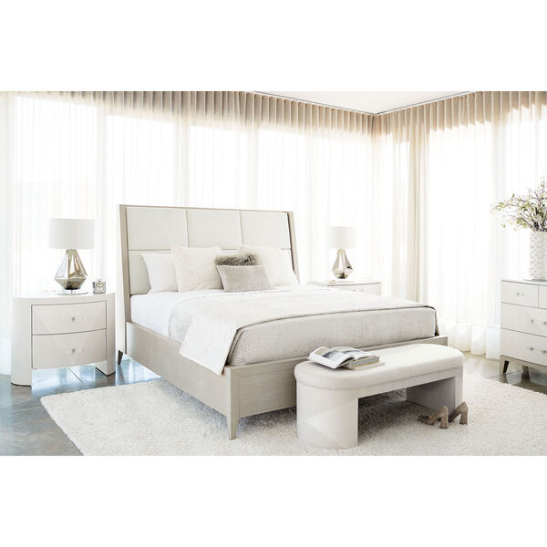 Axiom Linear White Poplar Solids and Engineered Faux Anigre Veneers Nightstand, image 5