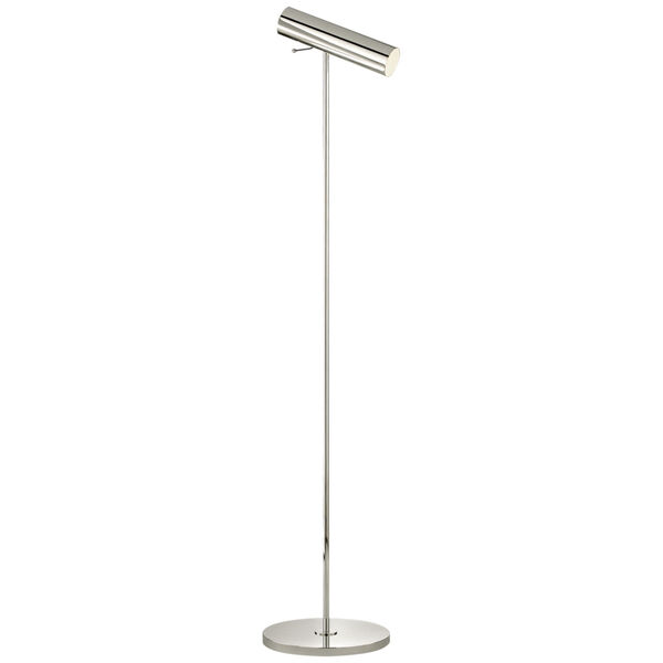 Lancelot Pivoting Floor Lamp in Polished Nickel by AERIN, image 1