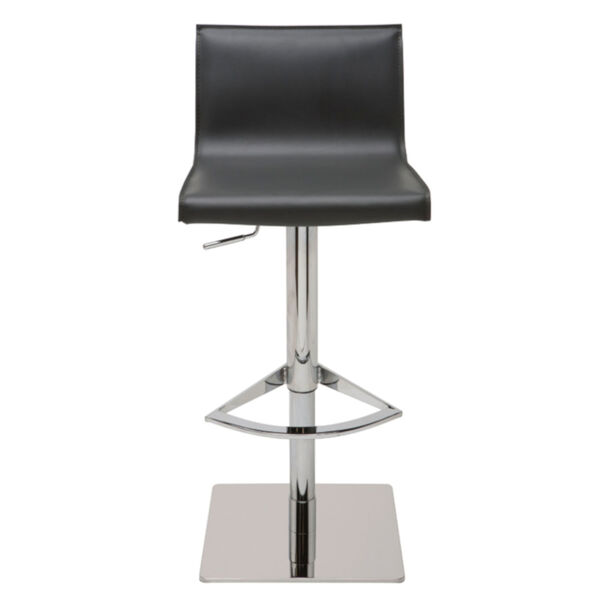 Colter Dark Gray and Silver Adjustable Stool, image 2