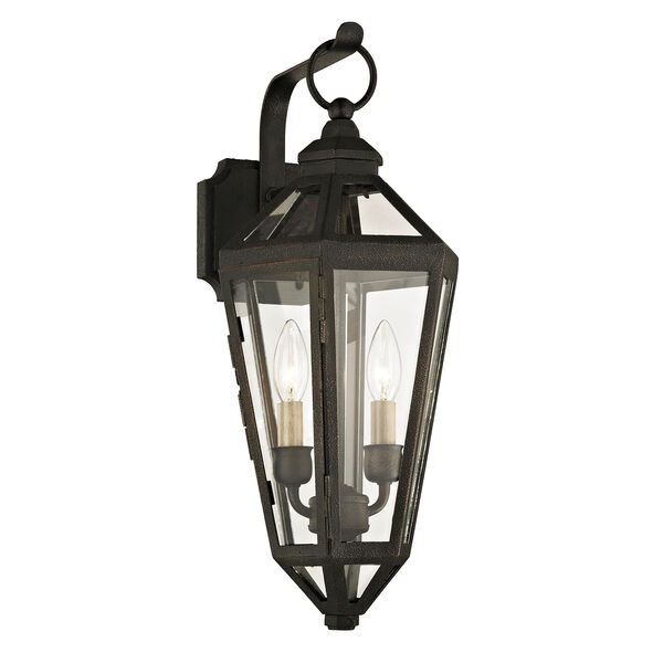 Calabasas Vintage Bronze Two-Light Outdoor Wall Sconce with Dark Bronze, image 1