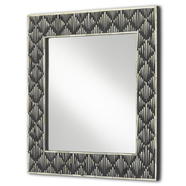 Davos Black and White Small Wall Mirror, image 2