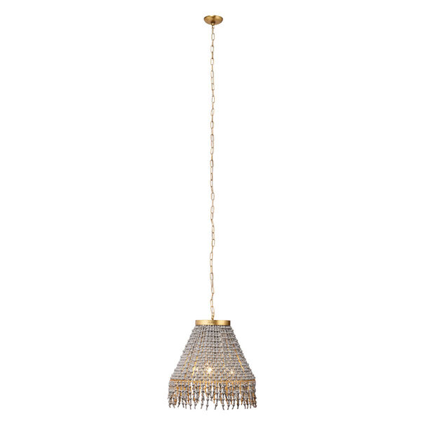 Gray Angelou Beaded Cone Chandelier, image 5