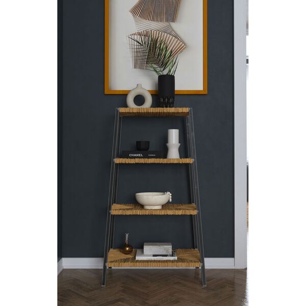 Commerce and Market Gray Tiered Bookcase, image 3