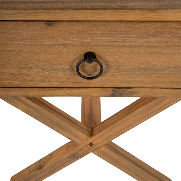 Lark Natural Wood X-Base End Table, image 6