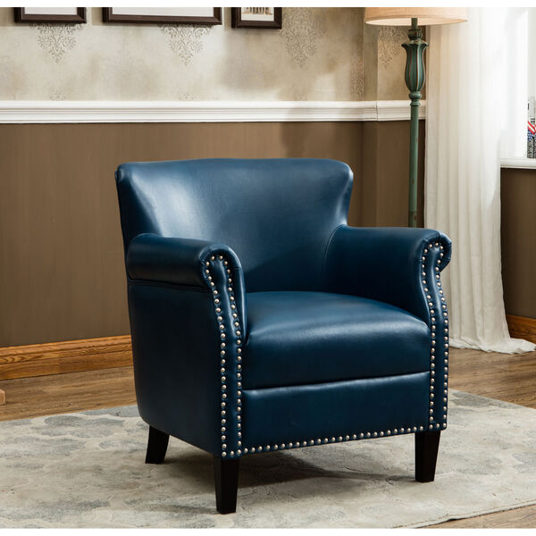 Holly Navy Blue Club Chair, image 1