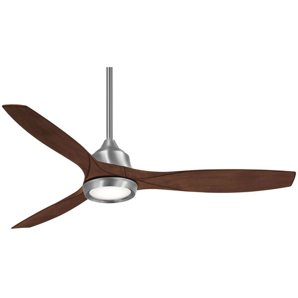 Skyhawk Brushed Nickel 60-Inch Ceiling Fan with LED Light Kit, image 1