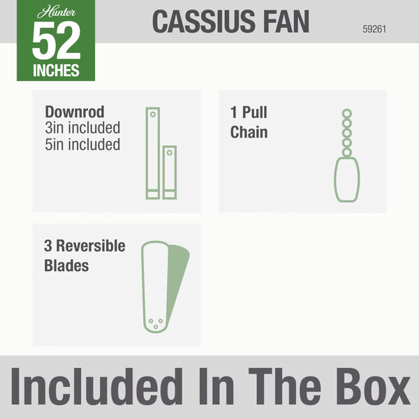 Cassius Premier Bronze 52-Inch Outdoor Ceiling Fan, image 9