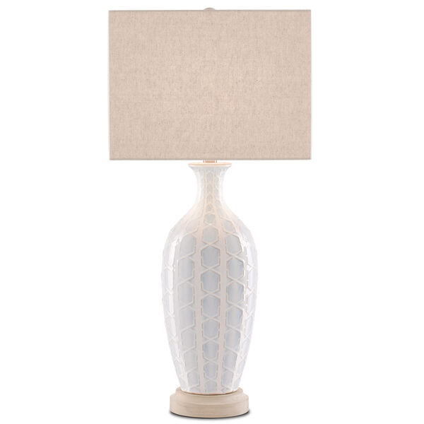 Saraband Sky Blue and Cream One-Light Table Lamp, image 3