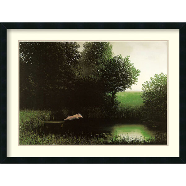 Diving Pig by Michael Sowa: 34 x 26-Inch Print Reproduction, image 1