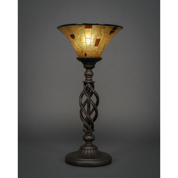 Elegante Dark Granite Table Lamp with Penshell Resin Shade, image 1