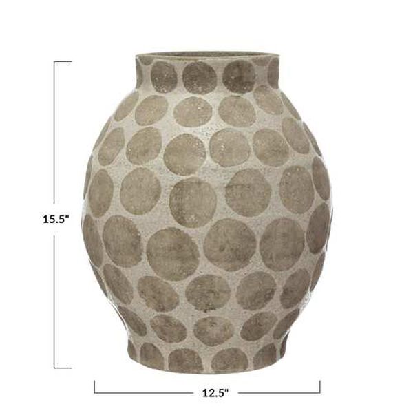 Cream Terra-Cotta Vase, image 4