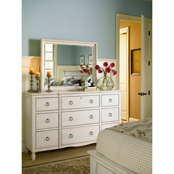 Summer Hill White Rectangle Mirror, image 1