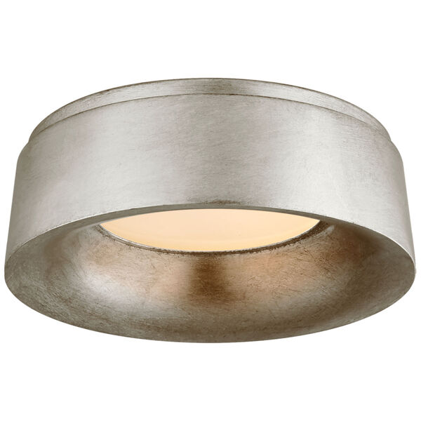 Halo Small Flush Mount in Burnished Silver Leaf by Barbara Barry, image 1