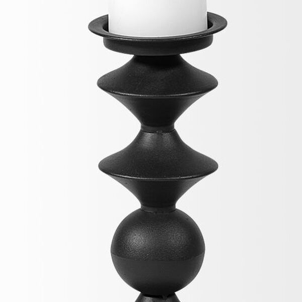 Candelero II Black Large Table Candle Holder, image 4