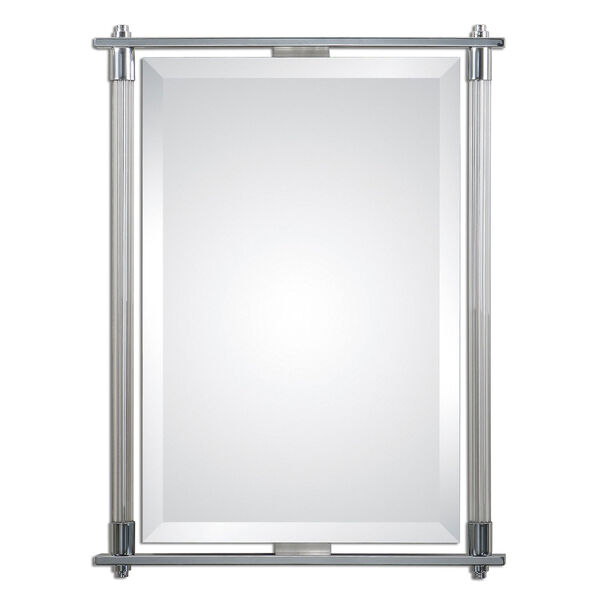 Adara Vanity Polished Chrome 35.5-Inch Mirror, image 2