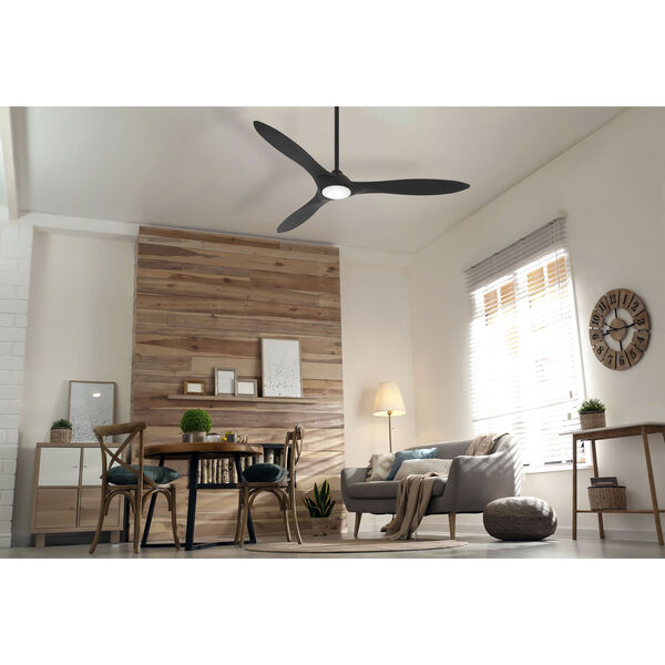 Sleek Coal 60-Inch LED Smart Ceiling Fan, image 4