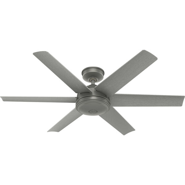 Jetty Matte Silver 52-Inch Outdoor Ceiling Fan, image 1