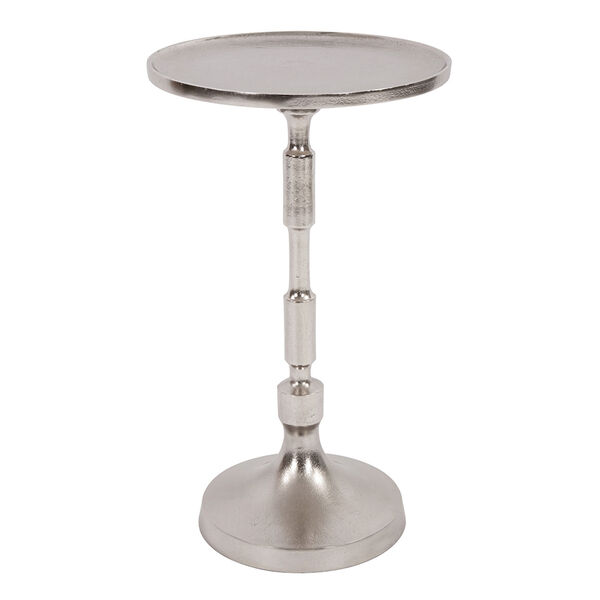Candlestick Nickel Martini Table, image 1