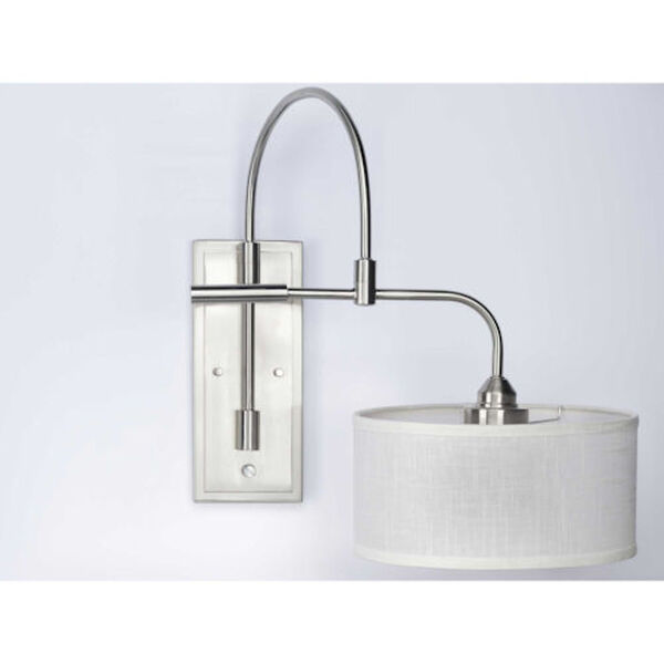 Anna Brushed Nickel One-Light Wall Sconce, image 3