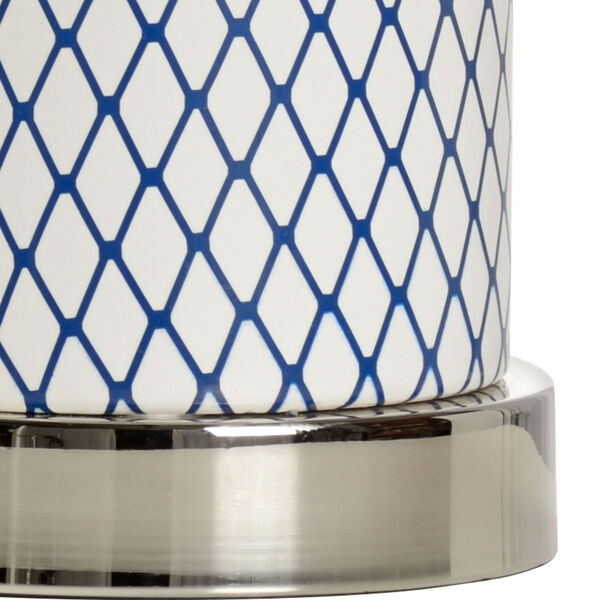 MarketPlace Blue and White One-Light Table Lamp, image 2
