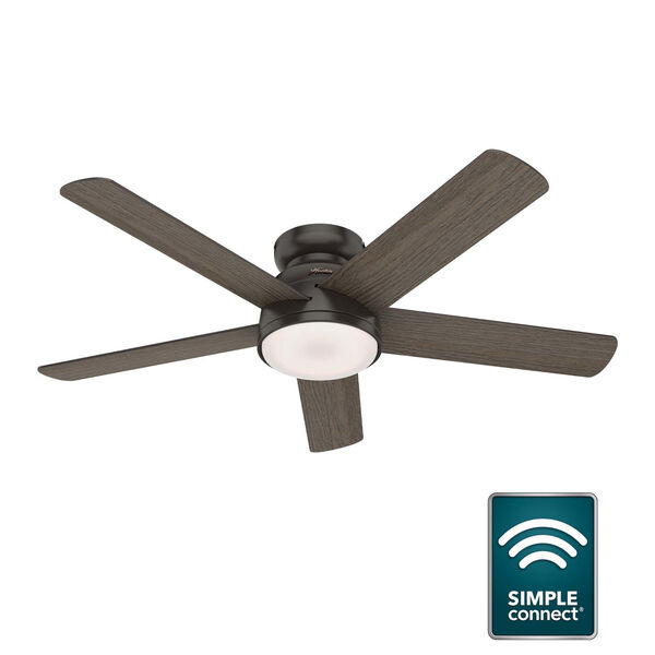Romulus Low Profile Noble Bronze 54-Inch Smart LED Ceiling Fan, image 4