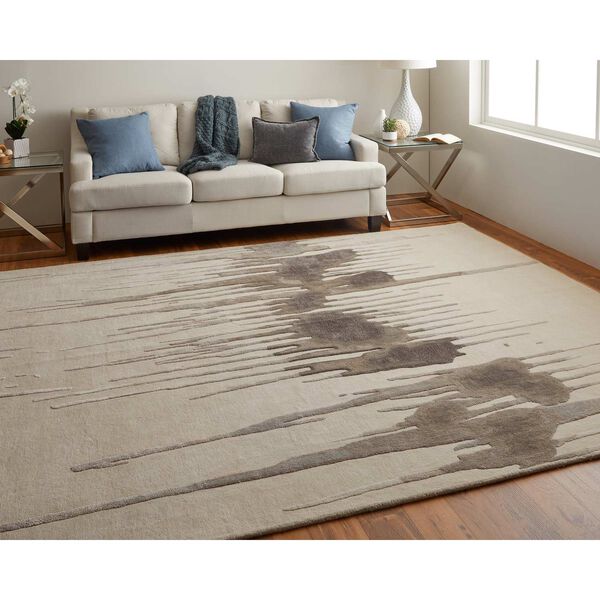 Anya Ivory Brown Taupe Rectangular 3 Ft. 6 In. x 5 Ft. 6 In. Area Rug, image 4