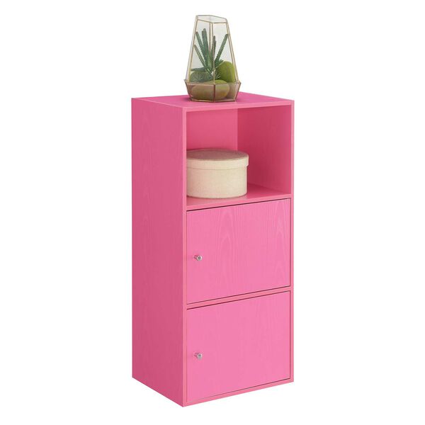Xtra Storage Pink Two-Door Cabinet with Shelf, image 4