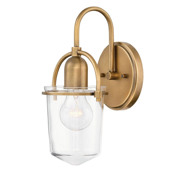 Clancy Lacquered Brass One-Light Wall Sconce, image 1