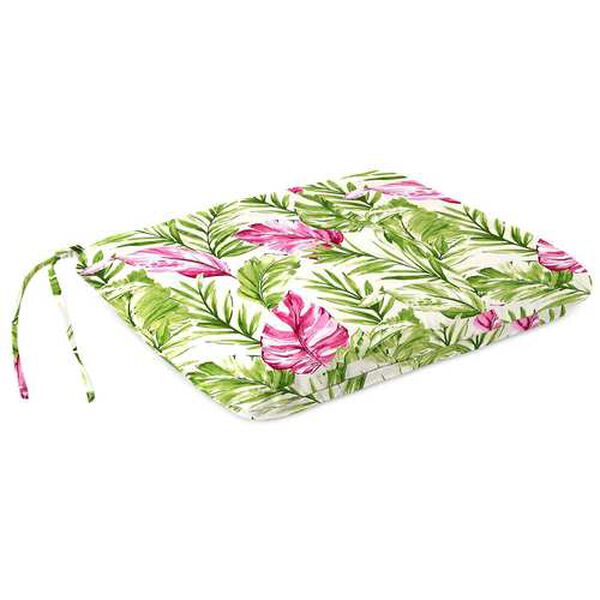 Zealand Island Green 15 x 18 Inches Knife Edge Outdoor Chair Pad Seat Cushion, image 1