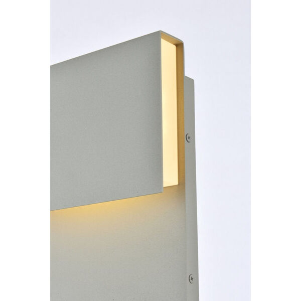Raine Silver 90 Lumens Eight-Light LED Outdoor Wall Sconce, image 5