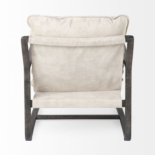 Brayden Dark Brown and Cream Accent Chair, image 4