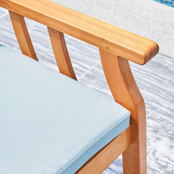 Kapalua Oil-Rubbed Honey Nautical Outdoor Eucalyptus Wooden Dining Chair, image 7
