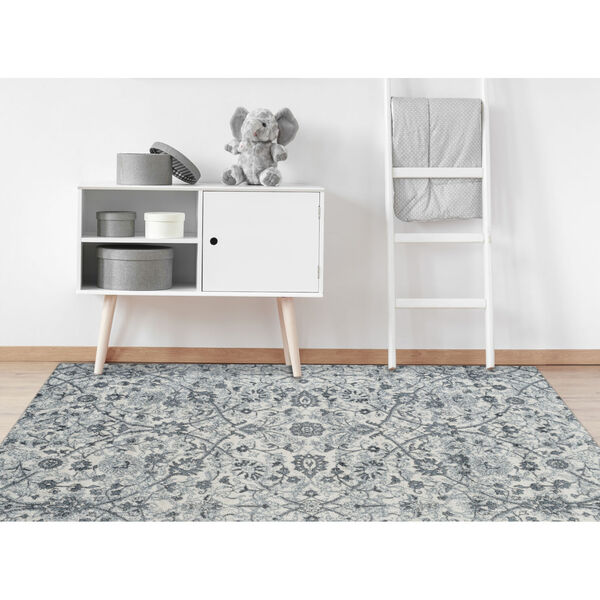 Alexandria Light Blue Rectangle 5 Ft. 1 In. x 7 Ft. 6 In. Rug, image 3