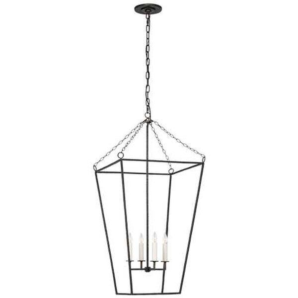Malloy 18-Inch Four-Light Open Frame Lantern Pendant by Marie Flanigan, image 1