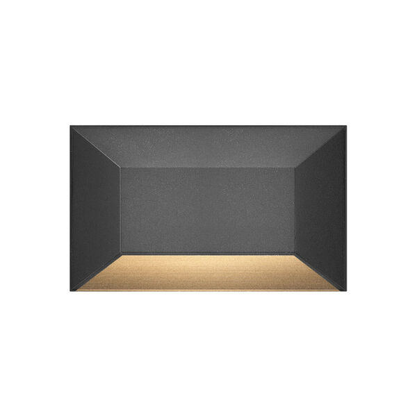 Nuvi Black Medium Rectangular LED Deck Sconce, image 1