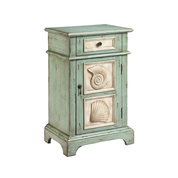 Hastings Green and Cream Accent Table, image 1