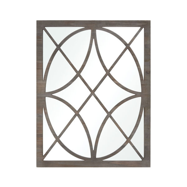 Louisville Gray Stained Fir Wall Mirror, image 1