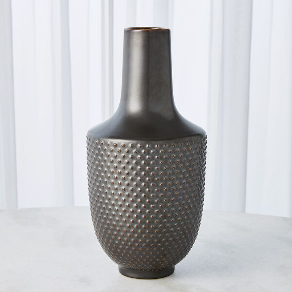 Gunmetal 8-Inch Dot Vase, image 5