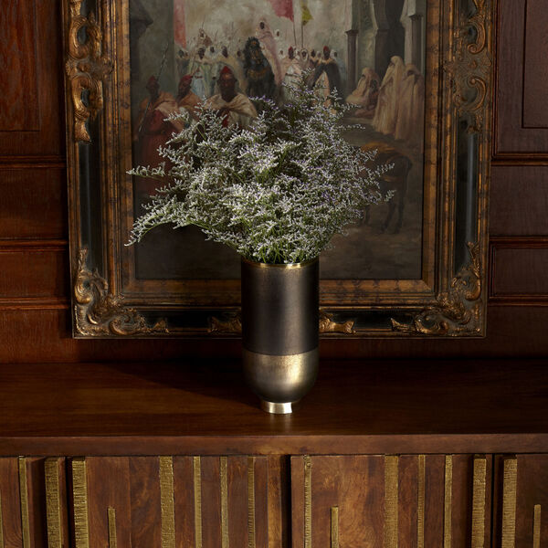 Black Onyx and Champagne Small Pemberton Vase, image 6