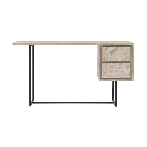 Peridot Natural Two-Drawer Desk, image 3