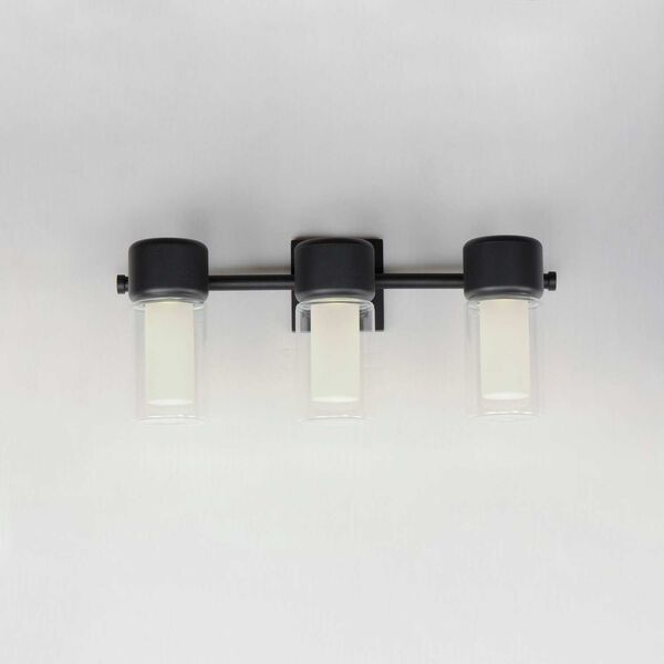 Dram Black Three-Light LED Bath Vanity, image 3
