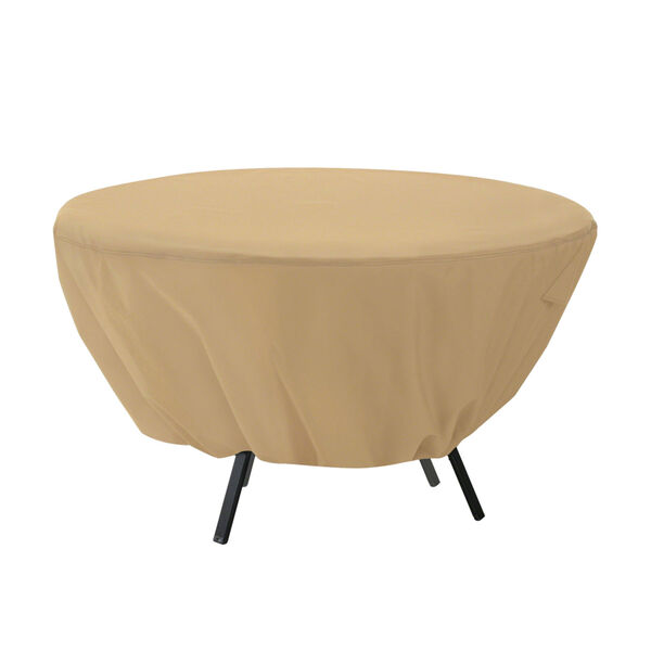 Palm Sand Round Patio Table Cover, image 1
