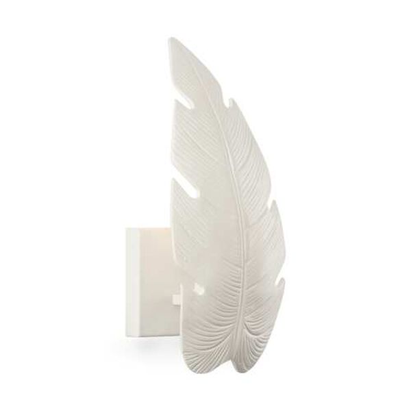 Pam Cain  Florida White Lacquer One-Light Wall Sconce, image 1