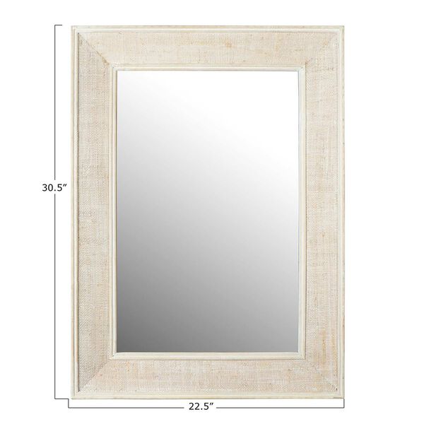 White 23 x 31-Inch Rectangle Wall Mirror, image 5