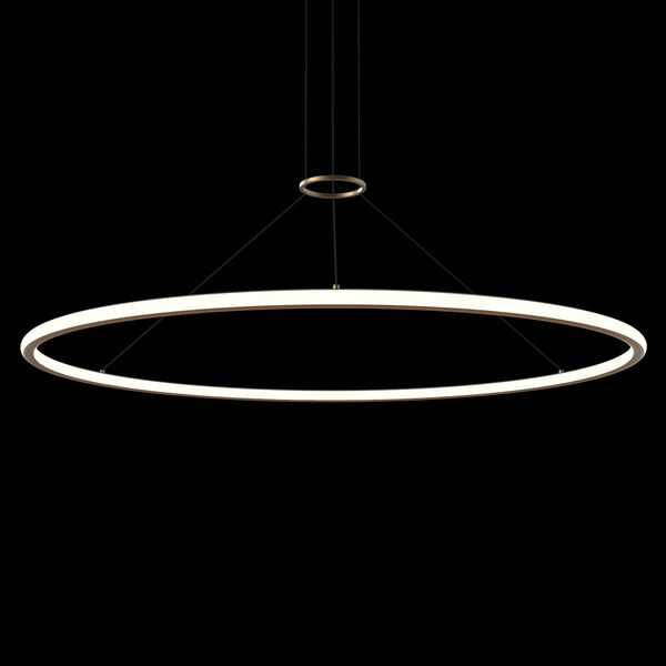 Luna Painted Brass 60-Inch Two-Light Round 2700K LED Pendant, image 3