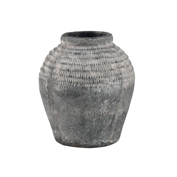 Ashe Antique Dark Gray Small Vase, image 1