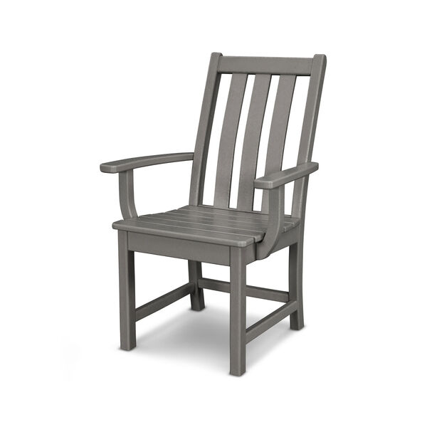 Vineyard Slate Grey Dining Arm Chair, image 1