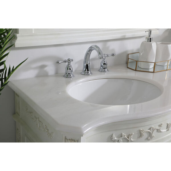 Danville Antique White 72-Inch Vanity Sink Set, image 5
