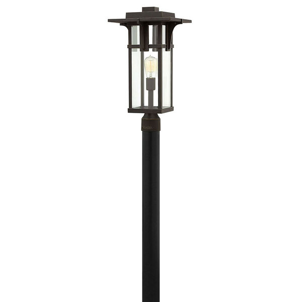 Manhattan Oil Rubbed Bronze 21.5-Inch One-Light Outdoor Post Mounted, image 7